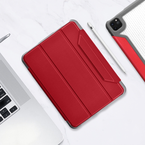 

Mutural Yagao Series PC Horizontal Flip Leather Case with Holder & Pen Slot For iPad Pro 11 (2021) / (2020)(Red)