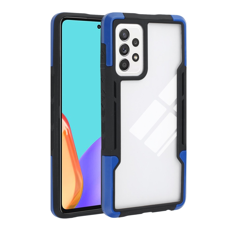 

For Samsung Galaxy A12 TPU + PC + Acrylic 3 in 1 Shockproof Protective Case(Blue)