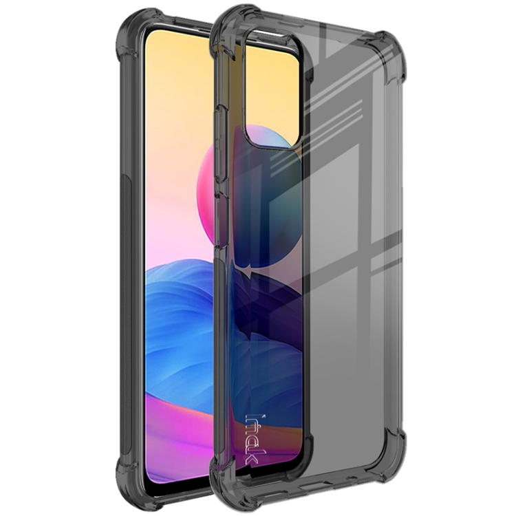 

For Xiaomi Redmi Note 10 5G IMAK All-inclusive Shockproof Airbag TPU Case with Screen Protector(Transparent Black)