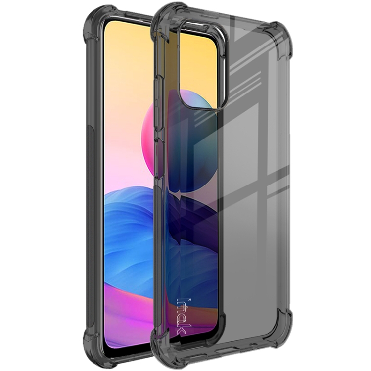 

For Xiaomi Redmi Note 10s IMAK All-inclusive Shockproof Airbag TPU Case with Screen Protector(Transparent Black)