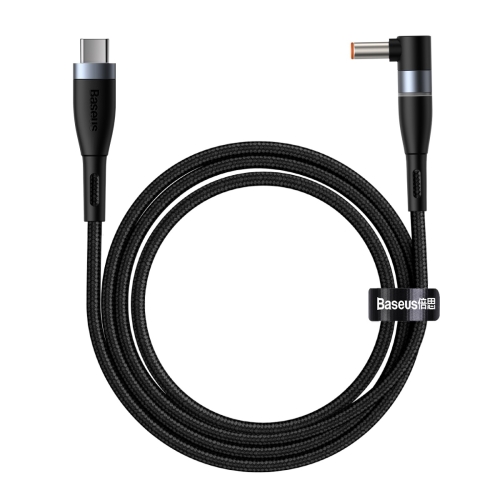 

Baseus CATXC-X01 Zinc Magnetic Series 100W Type-C / USB-C to DC Round Port 5.5x2.5mm Laptop Charging Cable for Lenovo, Length: 2m(Black)