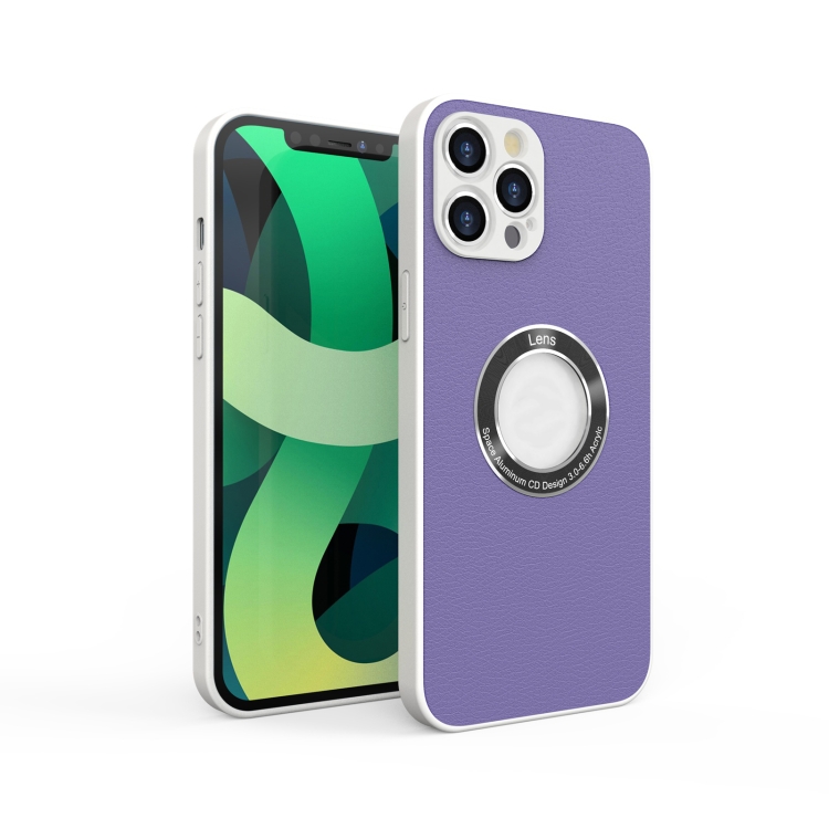 

PU+PC+TPU Mobile Phone Protective Case For iPhone 12 Pro Max(Purple)