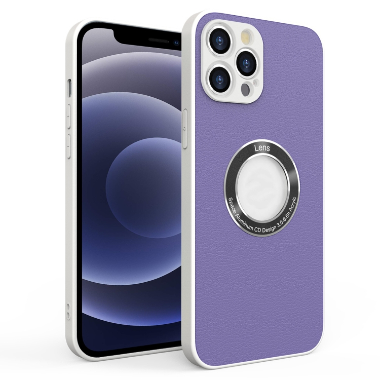 

PU+PC+TPU Mobile Phone Protective Case For iPhone 12 Mini(Purple)