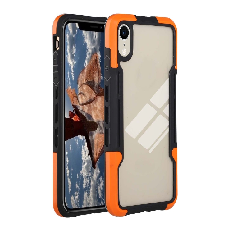 

TPU + PC + Acrylic 3 in 1 Shockproof Protective Case For iPhone XR(Orange)