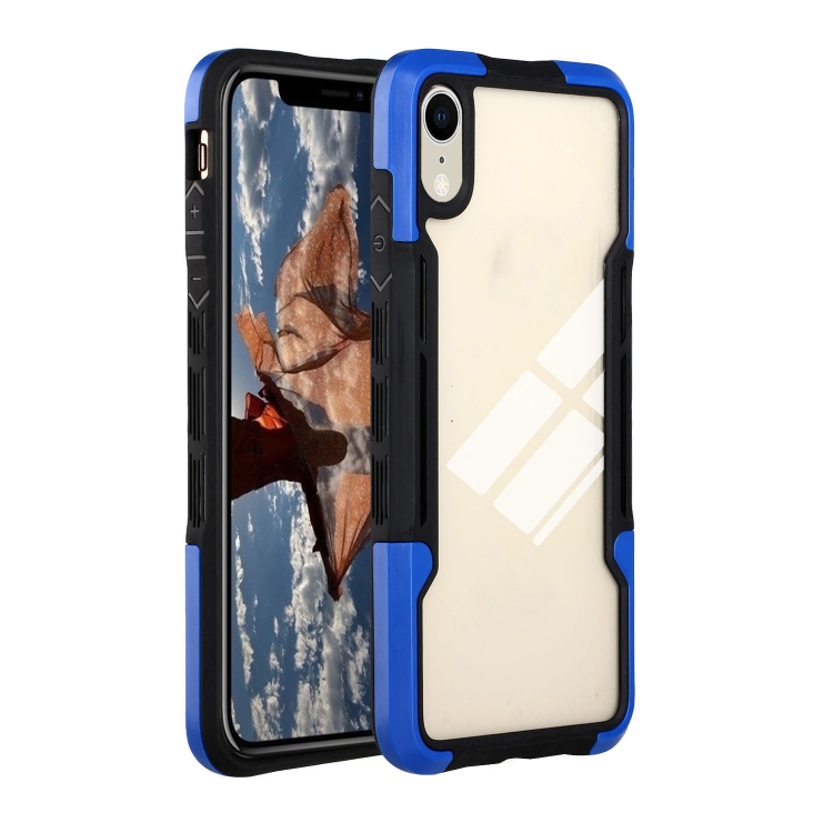 

TPU + PC + Acrylic 3 in 1 Shockproof Protective Case For iPhone XR(Blue)