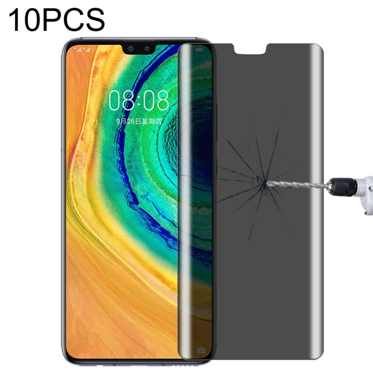 

For Huawei Mate 30 10 PCS 9H Surface Hardness 180 Degree Privacy Anti Glare Screen Protector