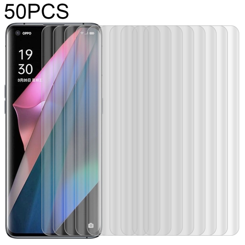 

For OnePlus 9 Pro 50 PCS 3D Curved Silk-screen PET Full Coverage Protective Film(Transparent)