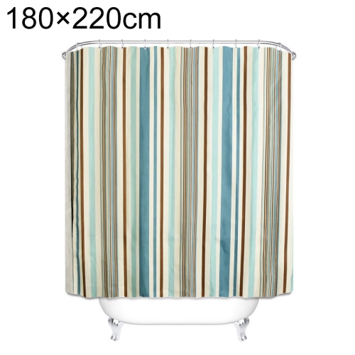 

Multicolour Vertical Texture Thick Waterproof Polyester Fabric Shower Curtains, Size:180x220cm