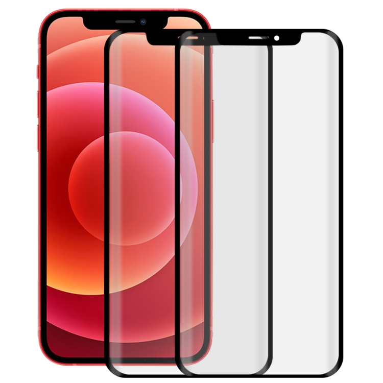 

2 PCS 3D Curved Silk-screen PET Full Coverage Protective Film For iPhone 12 mini(Black)