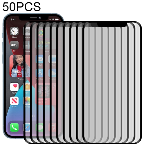 

50 PCS 3D Curved Silk-screen PET Full Coverage Protective Film For iPhone 12 Pro Max(Black)