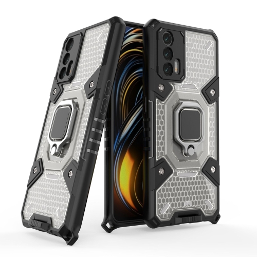 

For OPPO Realme GT 5G Space PC+TPU Ring Holder Protective Case(Silver)