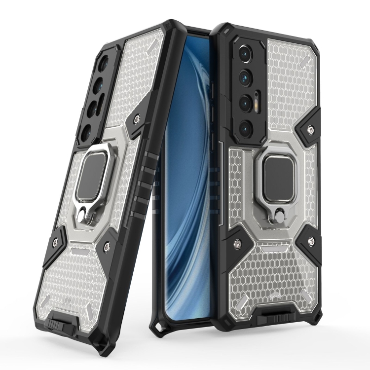 

For Xiaomi Mi 10S Space PC+TPU Ring Holder Protective Case(Silver)