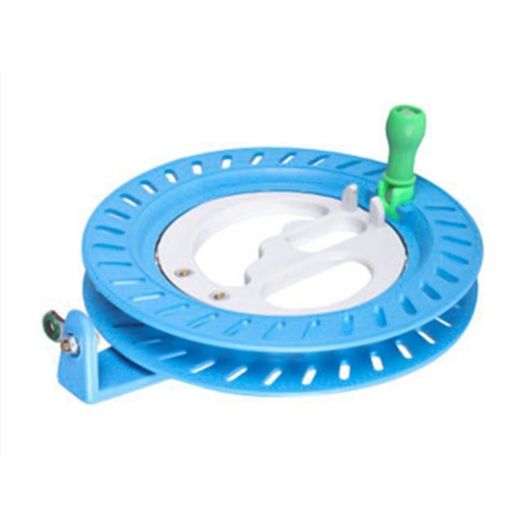 

ABS String Reel for Kite Flying Self-locking Line Wheel, Spec:18cm Blue 300m