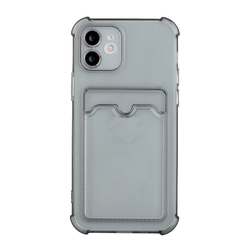 

TPU Dropproof Protective Back Case with Card Slot For iPhone 12(Gray)