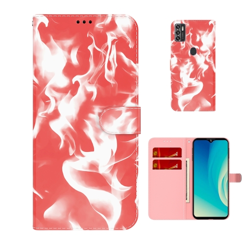 

For ZTE Blade A7s 2020 Cloud Fog Pattern Horizontal Flip Leather Case with Holder & Card Slot & Wallet(Red)