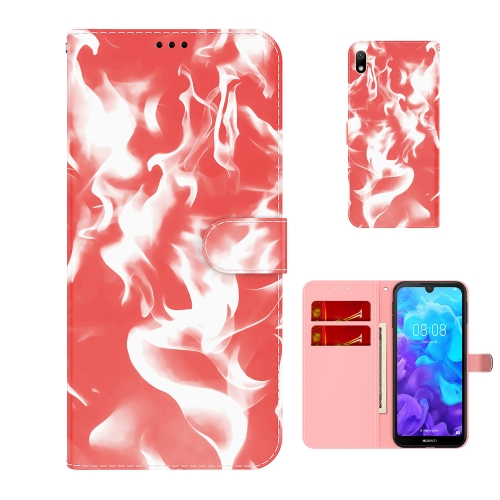 

For Huawei Y5 2019 / Honor 8S Cloud Fog Pattern Horizontal Flip Leather Case with Holder & Card Slot & Wallet(Red)