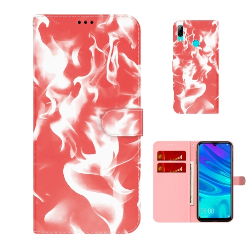 

For Huawei P smart 2019 / Honor 10 Lite Cloud Fog Pattern Horizontal Flip Leather Case with Holder & Card Slot & Wallet(Red)