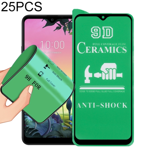 

For LG K50S 25 PCS 9D Full Screen Full Glue Ceramic Film