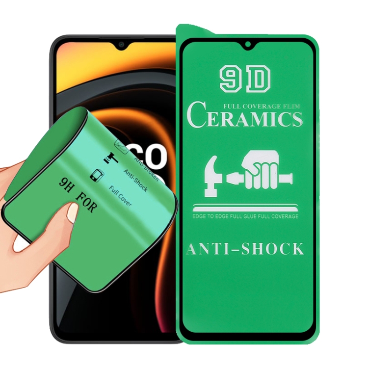 

For Xiaomi Poco C3 9D Full Screen Full Glue Ceramic Film