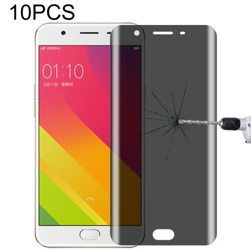 

For OPPO A59 10 PCS 9H Surface Hardness 180 Degree Privacy Anti Glare Screen Protector