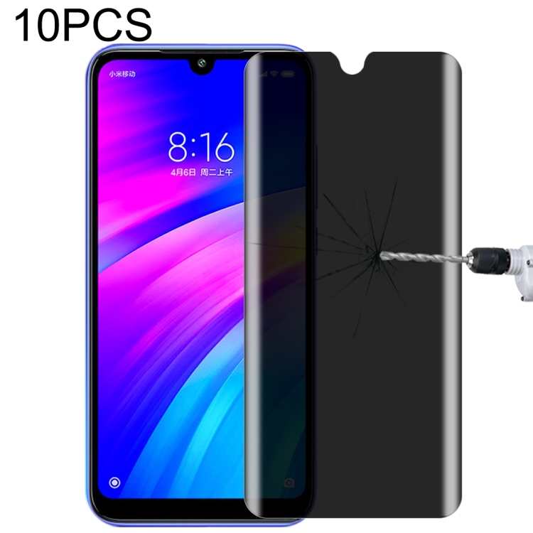 

For Xiaomi Redmi 7 10 PCS 9H Surface Hardness 180 Degree Privacy Anti Glare Screen Protector