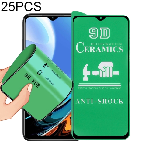 

For Xiaomi Redmi 9T 25 PCS 9D Full Screen Full Glue Ceramic Film