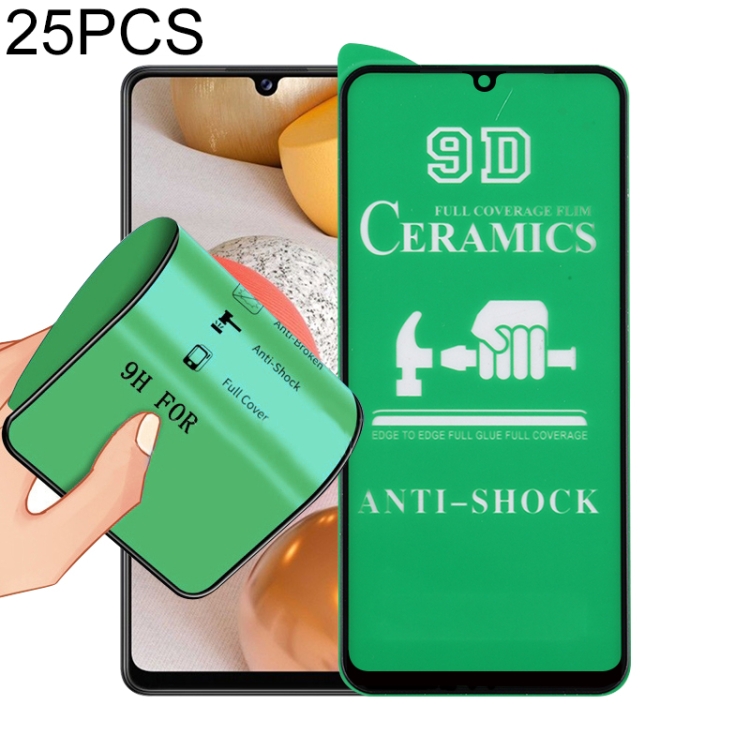 

For Samsung Galaxy A42 25 PCS 9D Full Screen Full Glue Ceramic Film