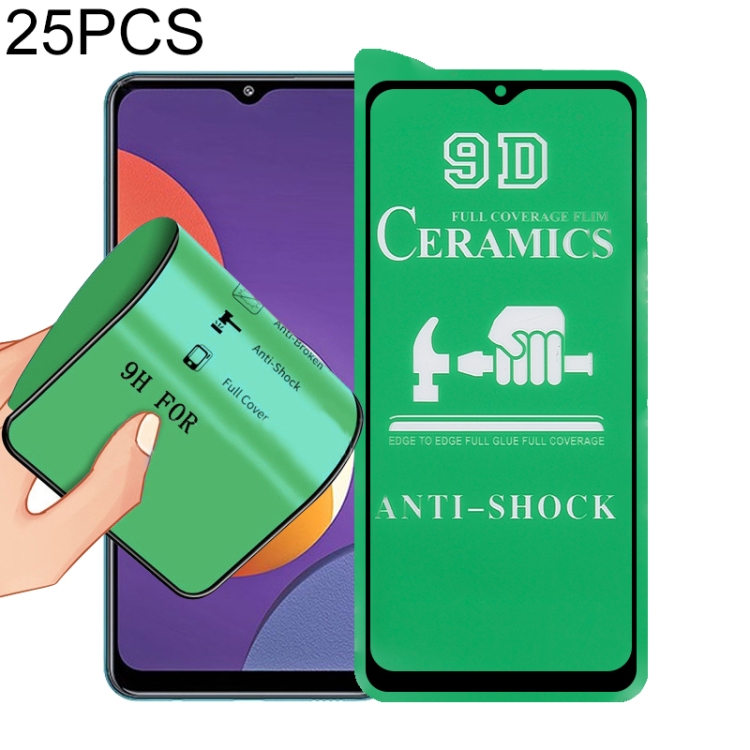 

For Samsung Galaxy M12 25 PCS 9D Full Screen Full Glue Ceramic Film