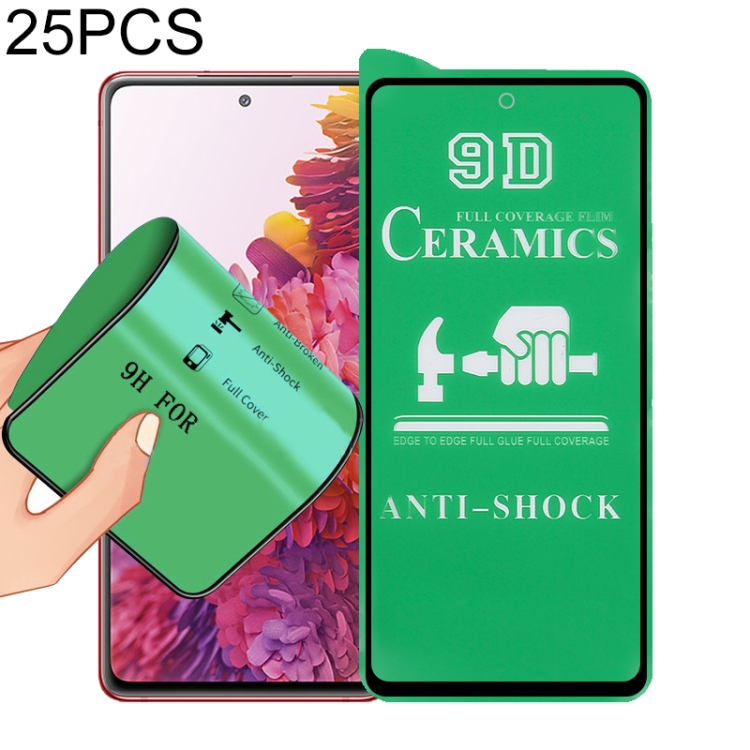 

For Samsung Galaxy S20 FE 25 PCS 9D Full Screen Full Glue Ceramic Film