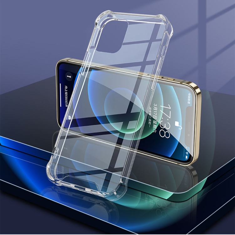 

Four Corner Airbag Shockproof TPU + Acrylic Case For iPhone 12 Pro Max(Transparent)