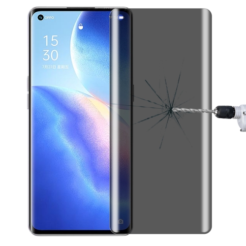 

For OPPO Reno5 Pro 5G 0.3mm 9H Surface Hardness 3D Curved Surface Privacy Glass Film