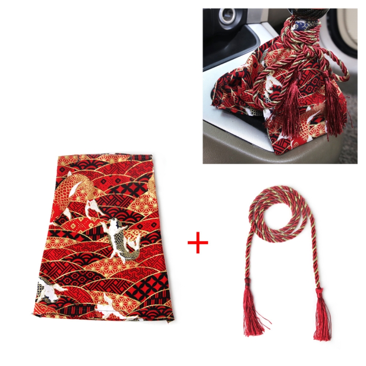 

Car Personality Gear Cover Automatic Manual Gear Lever Dustproof Cover(Koi Red)