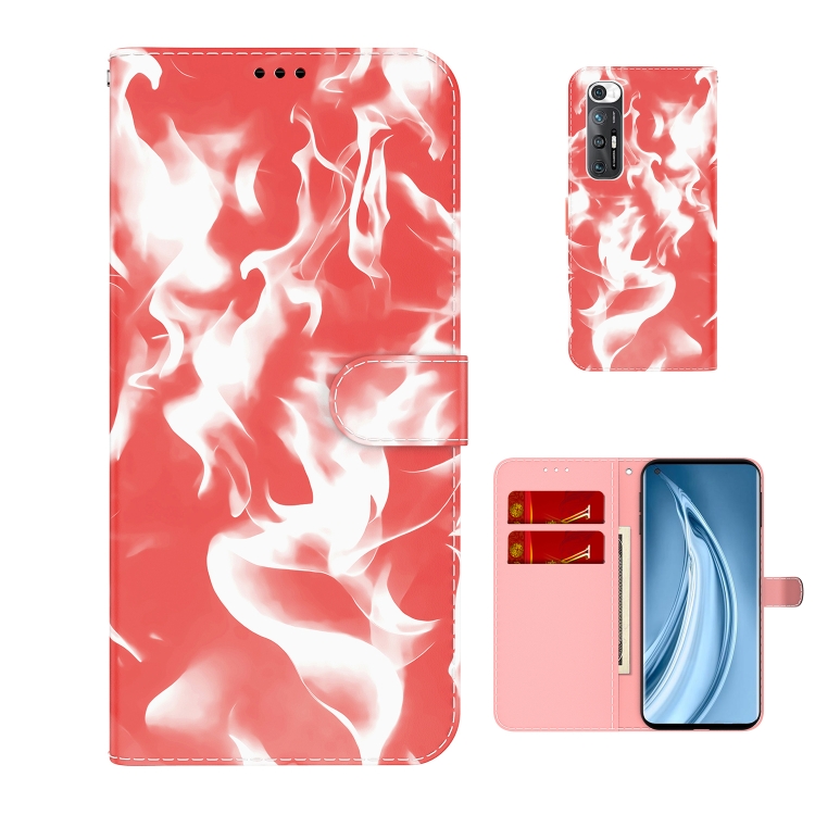 

For Xiaomi Mi 10S Cloud Fog Pattern Horizontal Flip Leather Case with Holder & Card Slot & Wallet(Red)