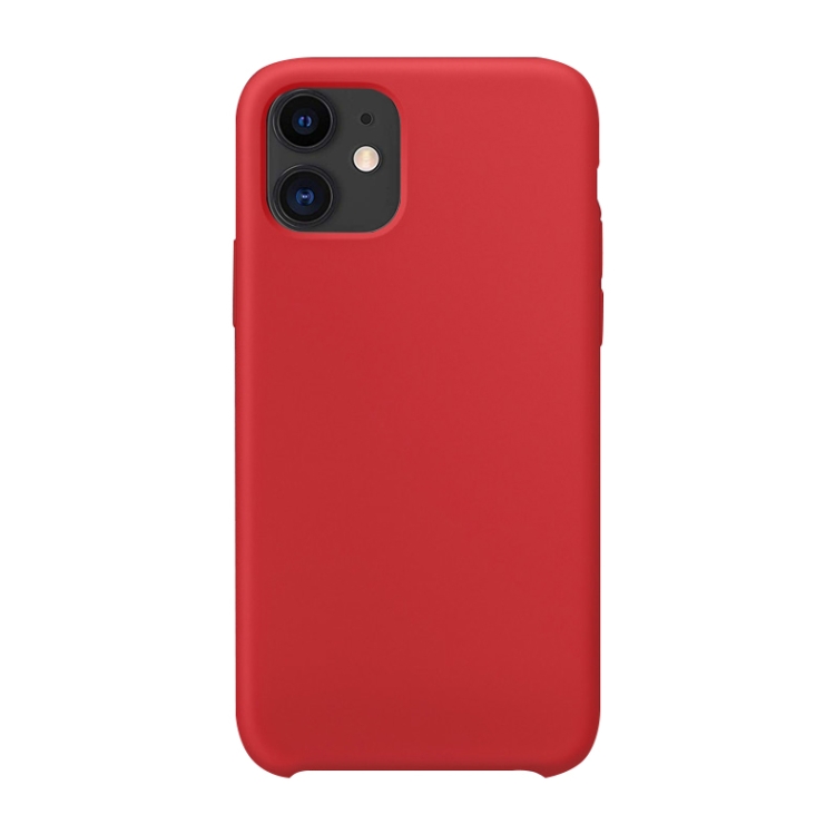 

Ultra-thin Liquid Silicone Protective Case For iPhone 11(Red)