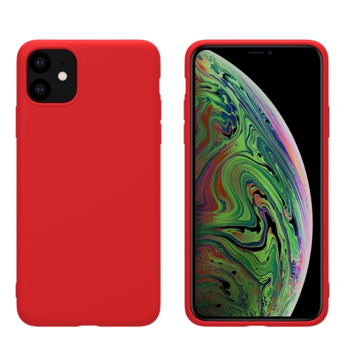 

For iPhone 11 NILLKIN Rubber-wrapped TPU Protective Case(Red)