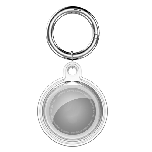 

All-inclusive Clear Crystal Shockproof Protective Cover Case with Keychain Hook Loop For AirTag(Transparent)