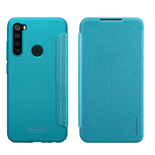 

For Xiaomi Redmi Note 8 NILLKIN Sparkle Frosted Texture Horizontal Flip Leather Case(Blue)