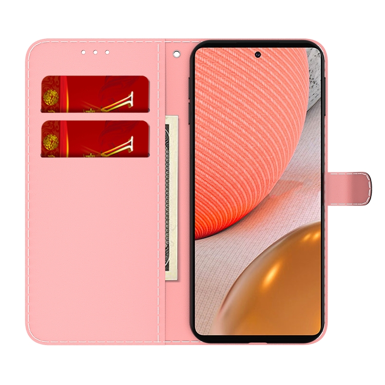 

For Samsung Galaxy A72 5G / 4G Cloud Fog Pattern Horizontal Flip Leather Case with Holder & Card Slot & Wallet(Red)