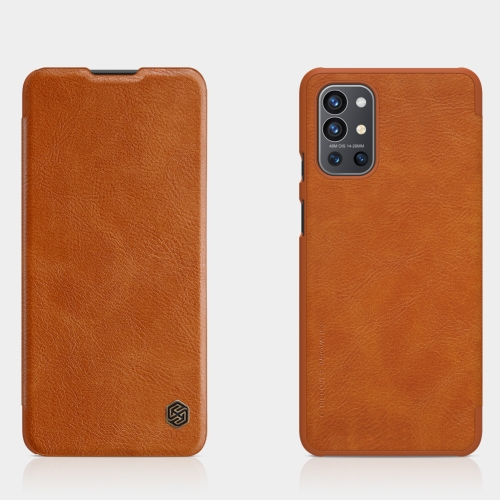 

For OnePlus 9R NILLKIN QIN Series Crazy Horse Texture Horizontal Flip Leather Case with Card Slot(Brown)