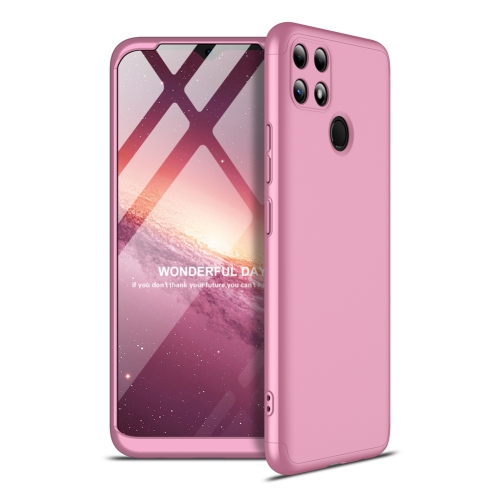 

For OPPO Realme C25 / Realme Narzo 30A GKK Three Stage Splicing Full Coverage PC Case(Rose Gold)