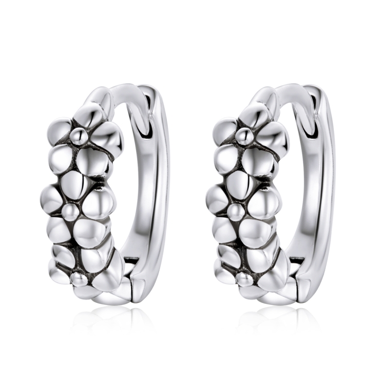 

S925 Sterling Silver Natural Flowers Ear Studs Women Earrings