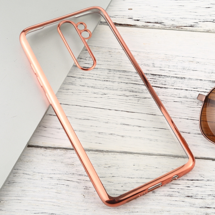

For Xiaomi Redmi Note 8 Pro Transparent TPU Anti-Drop And Waterproof Mobile Phone Protective Case(Rose Gold)