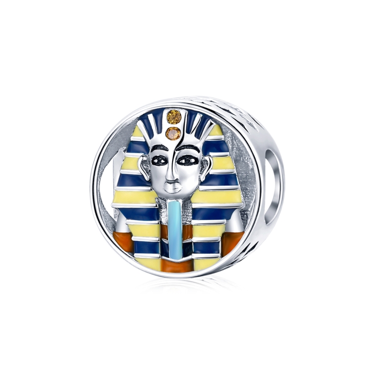 

S925 Sterling Silver Egyptian Pharaoh Beads DIY Bracelet Necklace Accessories