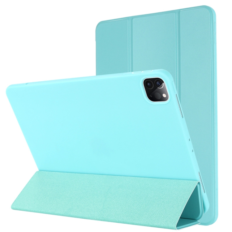 

TPU Horizontal Flip Leather Case with Three-folding Holder For iPad Pro 11 (2021) / (2020)(Green)