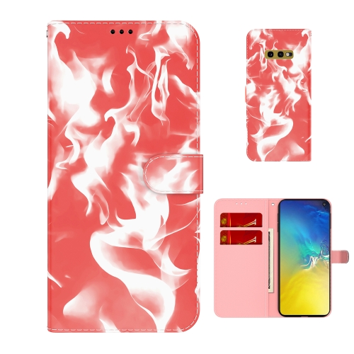 

For Samsung Galaxy S10e Cloud Fog Pattern Horizontal Flip Leather Case with Holder & Card Slot & Wallet(Red)