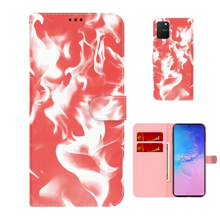 

For Samsung Galaxy S10 Lite / A91 Cloud Fog Pattern Horizontal Flip Leather Case with Holder & Card Slot & Wallet(Red)