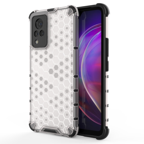 

For vivo V21 Shockproof Honeycomb PC + TPU Case(White)