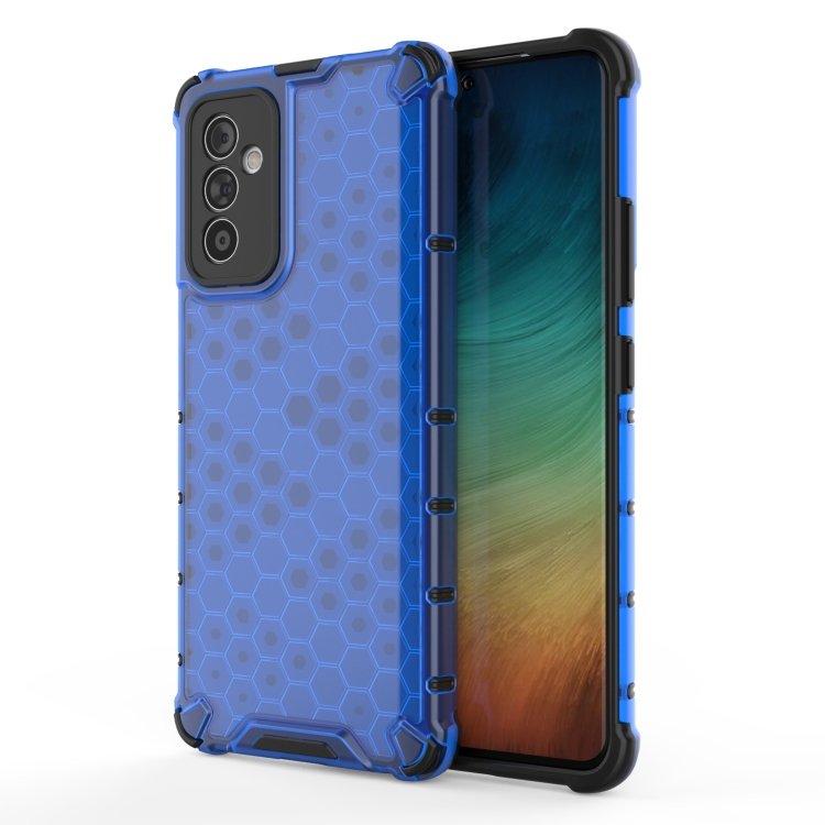 

For Samsung Galaxy A82 5G Shockproof Honeycomb PC + TPU Case(Blue)