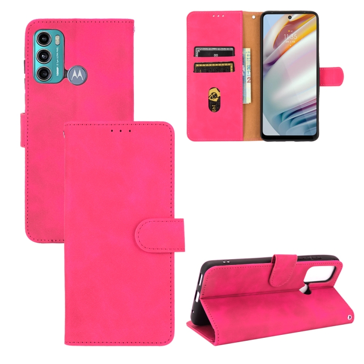 For Motorola Moto G60 / G40 Fusion Solid Color Skin Feel Magnetic Buckle Horizontal Flip Calf Texture PU Leather Case with Holder & Card Slots & Wallet(Rose Red)
For Motorola Moto G60 / G40 Fusion Solid Color Skin Feel Magnetic Buckle Horizontal Flip Calf Texture PU Leather Case with Holder & Card Slots & Wallet(Rose Red)
