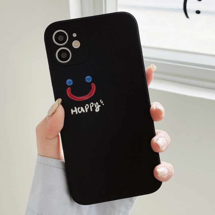 

Side Happy Smiling Face Printed Pattern TPU Protective Case For iPhone 11